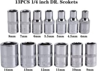 مجموعة لقم مفك براغي مقاس 1/4 انش مكونة من 46 قطعة...