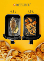 قلاية هوائية كهربائية من ريبون 9 لتر ، 1400 واط RE...