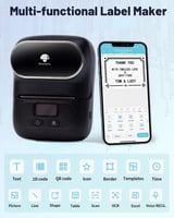 طابعة الملصقات الحرارية الذكية تعمل بالبلوتوث عن ط...