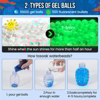 رشاش جيل بلاستر خرز مائي يعمل بالشحن | Soft Bullet...