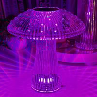 ابجورة كرستالية باضاءة ليد متعدد الالوان تعمل بالل...