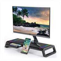 حامل شاشة الكمبيوتر بإضاءة RGB للألعاب قابلة للطي...