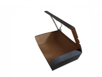 علب ورقية اسود وسط (50) علبه