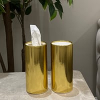 مناديل اسطواني ذهبي