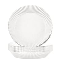 ورق زبدة ابيض للقلاية الهوائية 16 سم دائري (100) ح...