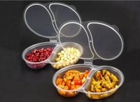 علب صوص مقسم شفاف 3 اونص (50) علبه