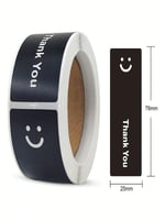 ملصقات Thank you اسود عدد (120) ملصق