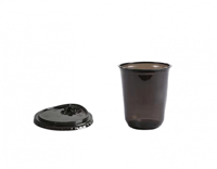 اكواب عصير بلاستيك اسود 12 اونص (50) كوب