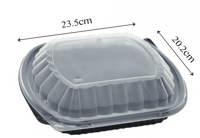 علب ميكرويف مع غطاء (25) حبه