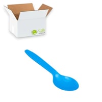 كرتون ملاعق ايسكريم ازرق (1000) حبة