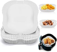 ورق زبدة ابيض للقلاية الهوائية 20 سم مربع (50) حبه