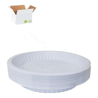 كرتون صحن بلاستيك دائري مقاس 26 (500) صحن