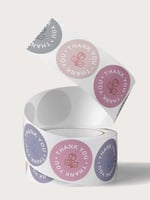 ملصقات 4*1 Thank you عدد (500) ملصق