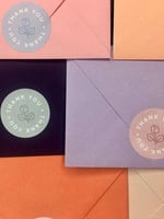 ملصقات 4*1 Thank you عدد (500) ملصق