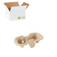 كرتون حامل اكواب كرتوني ثنائي (250) حبة