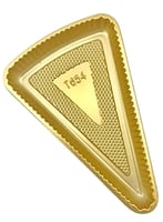 صحن تشيز كيك صغير ذهبي (100) حبه