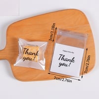 اكياس كوكيز وسط شفاف بخلفية ابيض (100) كيس