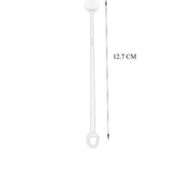 محراك بلاستيك شفاف (100) حبة