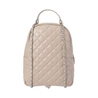 حقيبة ظهر بنمط ماسي - بني