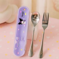 طقم أدوات مائدة شوكة وملعقة من مجموعة سانريو - كور...