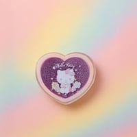 مغناطيس ثلاجة جليتر على شكل قلب من هيلو كيتي وأصدق...