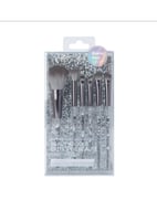 فرش مكياج بسحاب 6 قطع - رمادي