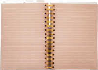 دفتر سلك مسطر بغلاف مقوى بحجم A5 مع صفحات منفصلة م...