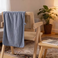 منشفة فليس مرجاني مموج صغيره – كحلي