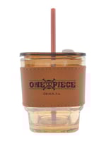 كوب زجاجي مع مزاز 450 مل من مجموعة ون بيس