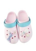 شبشب مزين بقطع لطيفة مقاس 35-36 - وردي