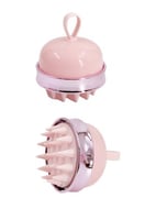 فرشاة شامبو لتدليك فروة الرأس 2 في 1 - وردي