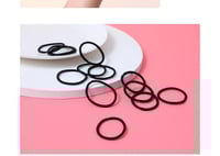 ربطة شعر صغيرة لون اسود 80قطعة