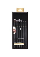 مجموعة فرش مكياج العيون من سلسلة بلاك جولد - 5 قطع...