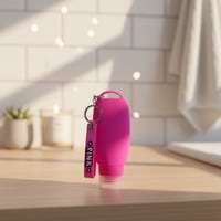 عبوة ضاغطة 90 مل للسفر مع ميدالية مفاتيح من سلسلة...