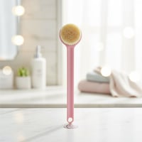 فرشاة استحمام بمقبض طويل من سلسلة بينك بيري - وردي...