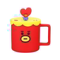 كوب سيراميك مع غطاء سيليكون من مجموعة BT21 بسعة 42...