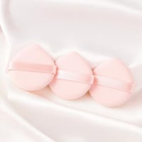 إسفنجات مكياج أحادية الجانب 3 قطع - وردي