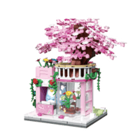 لعبة مكعبات البناء بيت الساكورا من سلسلة مناظر الز...