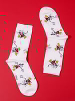 جوارب من ميكي ماوس - ابيض - مقاس 37 - 42