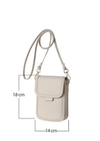 حقيبة هاتف كروس بودي - مشمش - مقاس 14*18