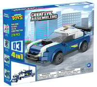 لعبة مكعبات البناء سيارة الدورية من سلسلة مركبات ا...