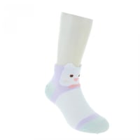 جوارب كاحل ارجوانيية للاطفال - 3 ازواج (5-7 سموات)