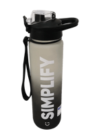 مطارة بلاستيكية بتدرجات الألوان ومقبض سعة 1000 مل...