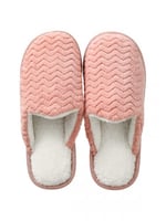 شبشب قطن مموج نسائي (وردي 37-38)