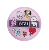 اسفنجة بودرة مخملية مع علبة تخزين من مجموعة BT21