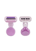 موس حلاقة نسائي بأربع شفرات مع حافظة