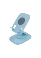 حامل مكتبي دوار للجوال قابل للطي - ازرق