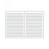 دفتر بغلاف مقوى مقاس A6 - 40 ورقة