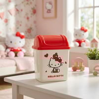 سلة مهملات مكتبية من مجموعة تفاحة هيلو كيتي