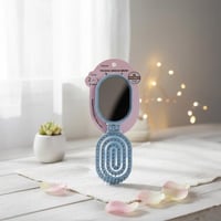 مشط مع مرآة قابلة للطي - بإبرتين